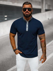 Pánska Polokošeľa Námornícka Modrá OZONEE O/DA803