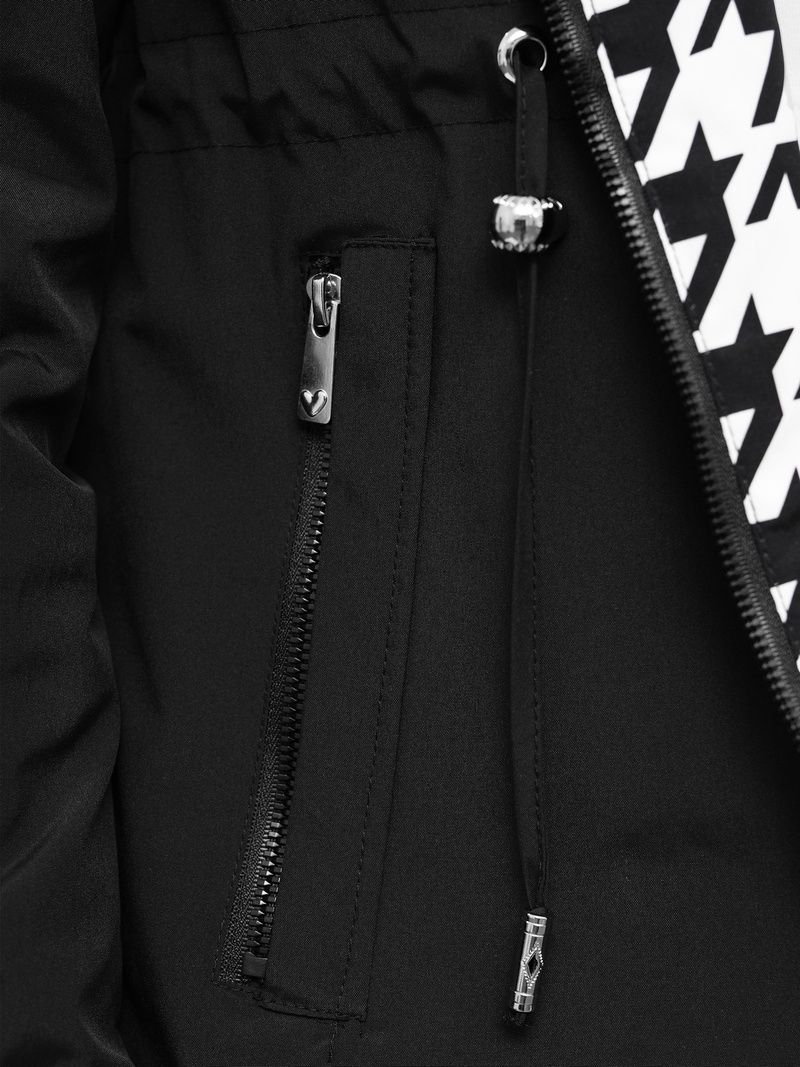 Dámska Bunda Čierna OZONEE JS/16M9252/392