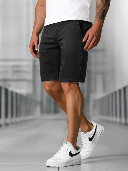 Pánske Chino Kraťasy Čierne OZONEE NB/MP0266NZ