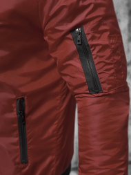 Pánska Bunda Bordová OZONEE JS/AK95Z