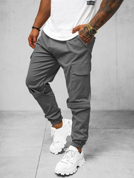 Pánske Chino Jogger Nohavice Sivé OZONEE O/G3014Z