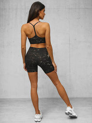 Dámska dvojdielna tepláková súprava čierna OZONEE O/XL015/1Z