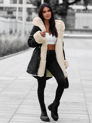 Dámska Zimná Bunda Čierna OZONEE JS/M763/392Z