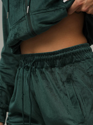 Dámska Velúrová Tepláková Súprava Tmavo-Zelená OZONEE JS/8C1176/9Z