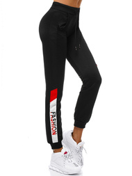 Dámske tepláky Čierno-Červené OZONEE O/82286