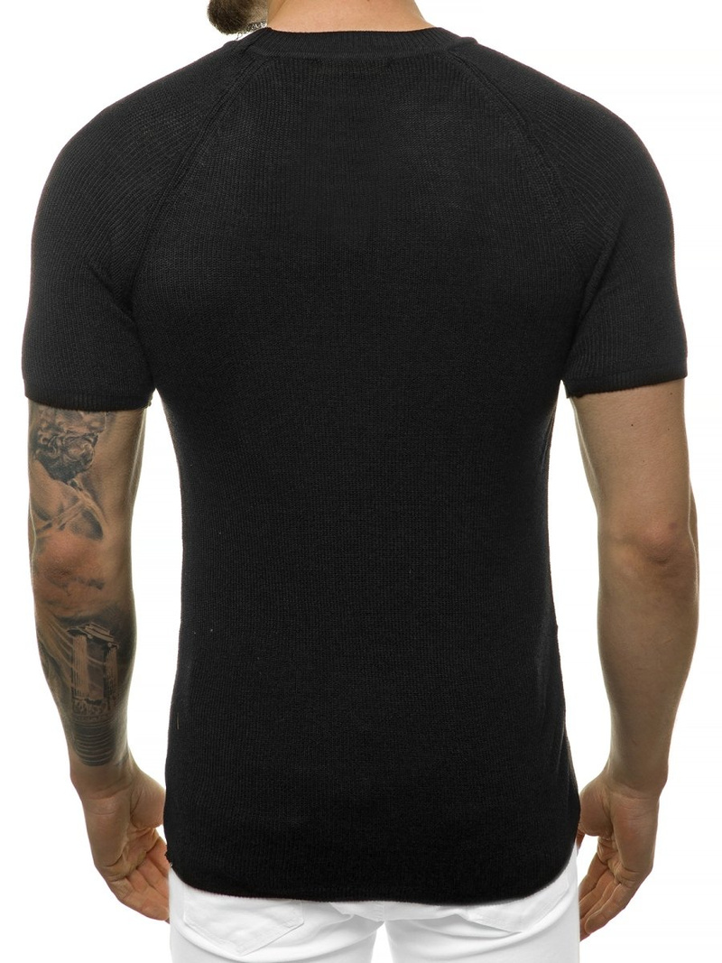 Pánsky sveter Čierny OZONEE L/2474