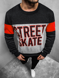 Pánska Mikina Čierna OZONEE JS/KS1901Z