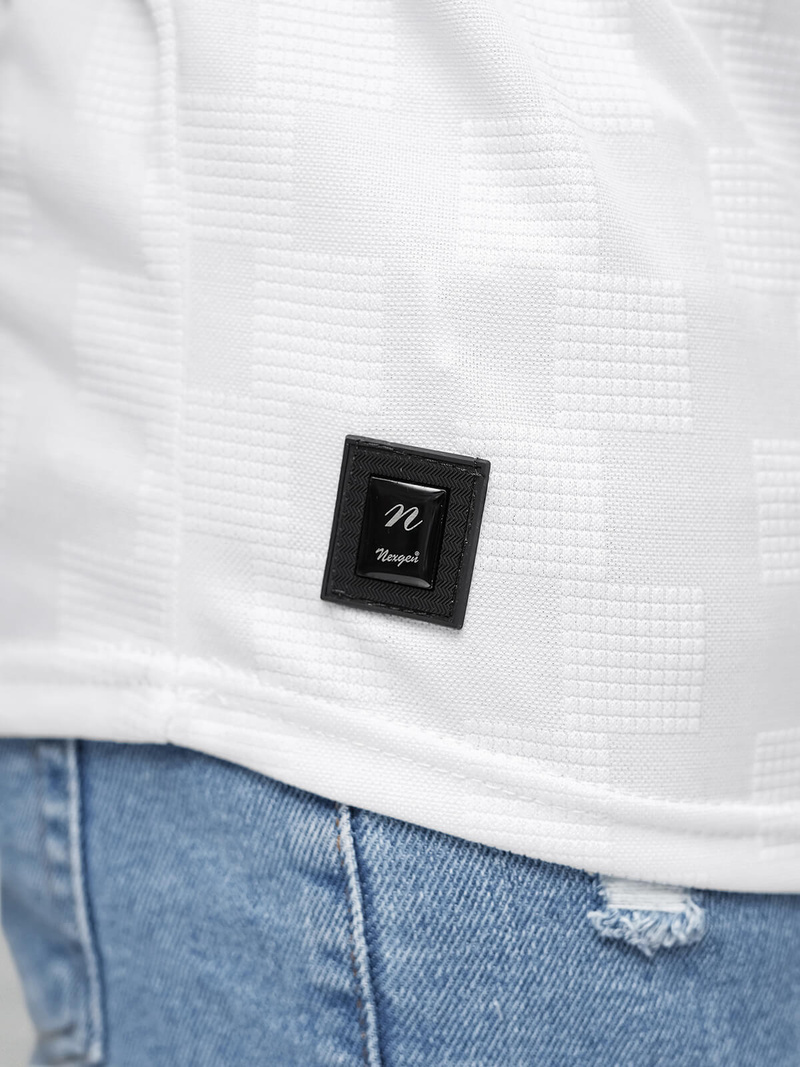 Pánske Tričko Biele OZONEE O/QS11621