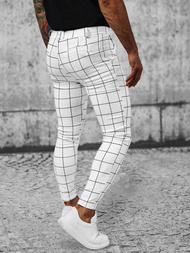 Pánske Chino Nohavice Biele OZONEE O/P4009