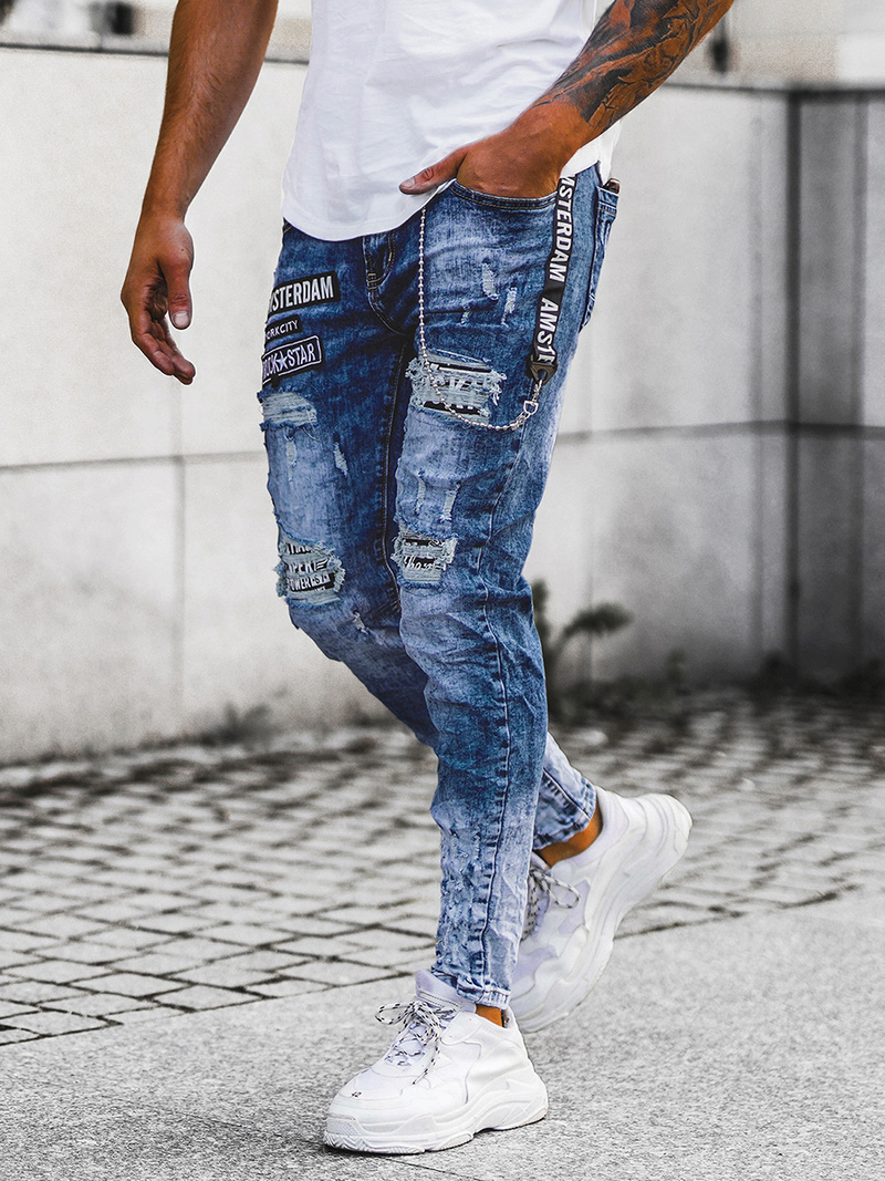 Pánske Rifle Modré OZONEE O/E7752B