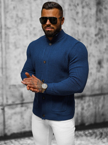 Pánsky Sveter Námornícke Modré OZONEE NB/MM6020/6