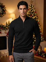 Pánsky Sveter Čierny OZONEE NB/MM6007/4Z