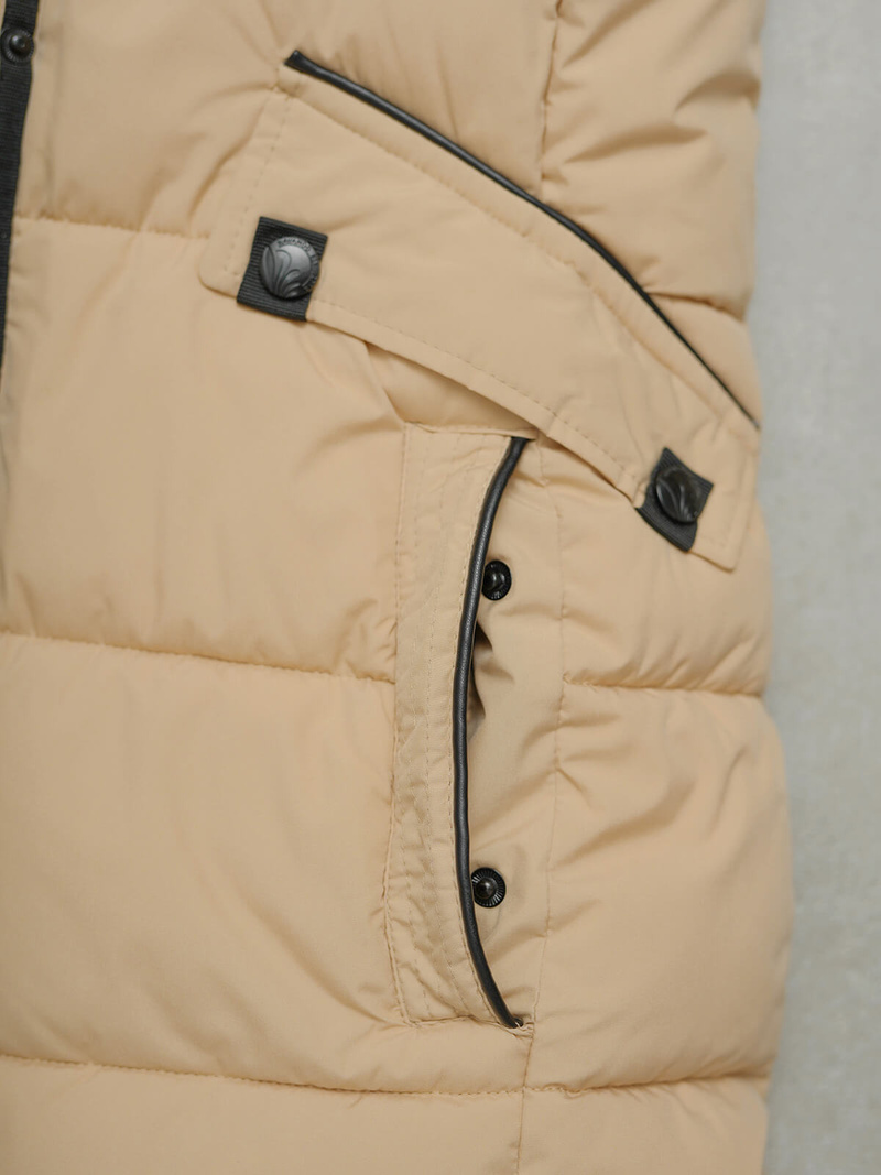 Dámska bunda béžová OZONEE O/W377Z