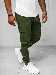 Pánske Chino Jogger Nohavice Khaki OZONEE O/G3014Z