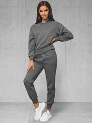 Dámska dvojdielna tepláková súprava grafitová OZONEE JS/8C71/5