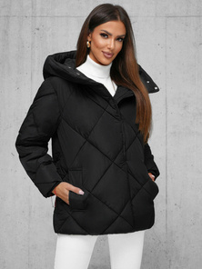 Dámska bunda čierna OZONEE JS/5M3175/392Z