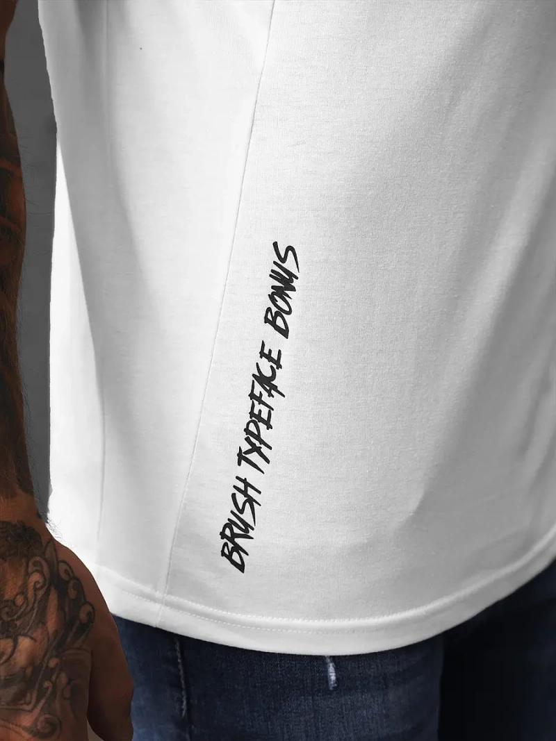 Pánske Tričko Biele OZONEE JS/S150/1Z