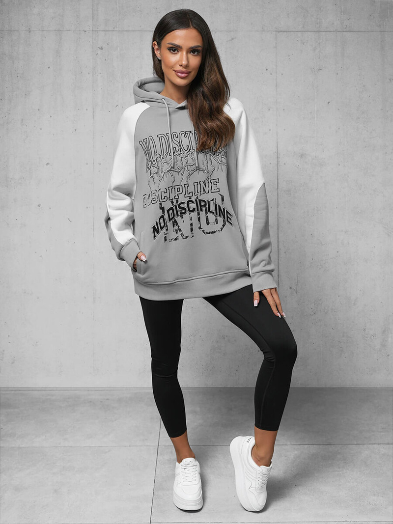 Mikina Sivé OZONEE O/SWE23037Z