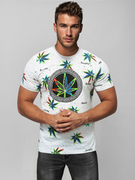 Pánske Tričko Biele OZONEE O/T136/1Z