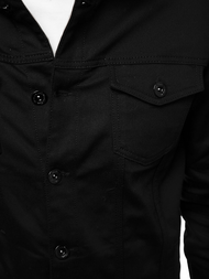 Pánska Riflová bunda Čierna OZONEE BN/6015