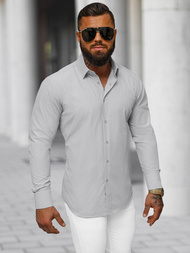 Pánska Košeľa Sivé OZONEE O/V118