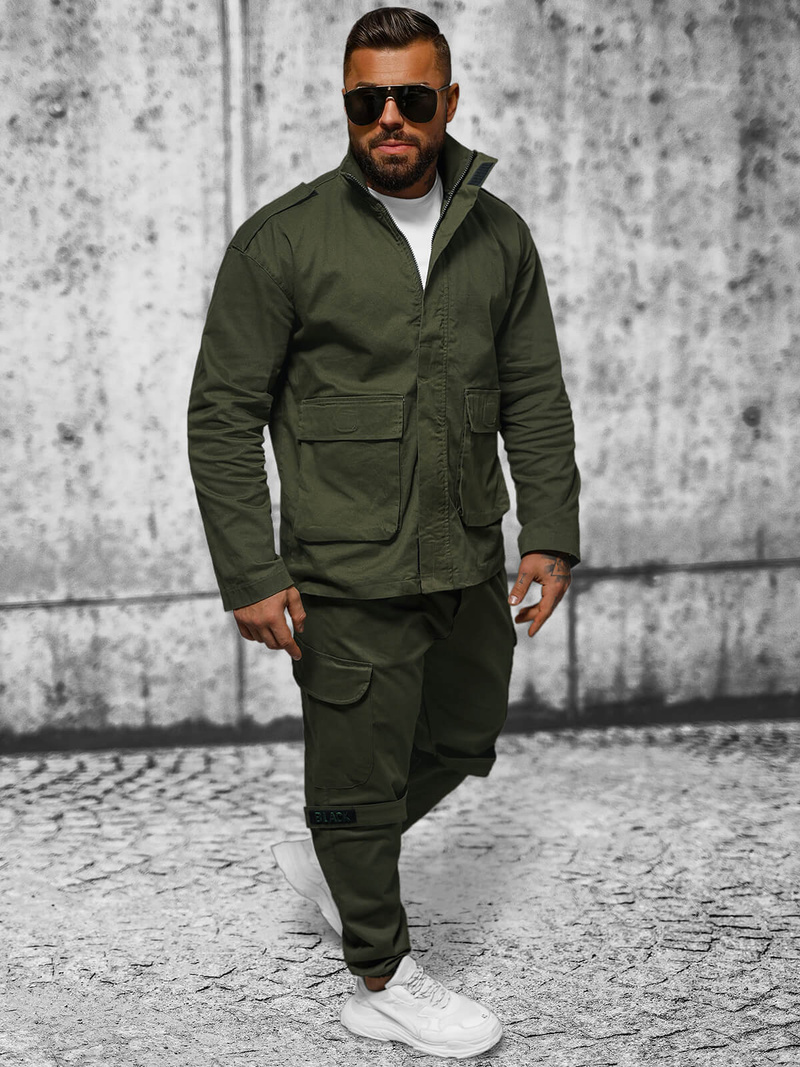 Pánska Bunda Khaki OZONEE O/G3035