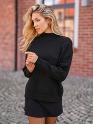 Dámsky Sveter Čierny OZONEE JS/53B5201/3