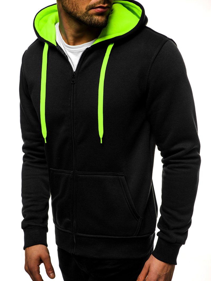 Pánska Mikina Čierno-Celadon OZONEE JS/2013