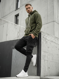 Pánska Mikina Khaki OZONEE O/G3065