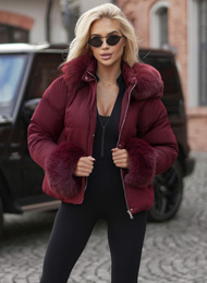 Dámska bunda Bordová OZONEE JS/16M9282/06