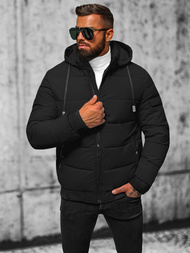 Pánska Bunda Čierna OZONEE JS/31M5006