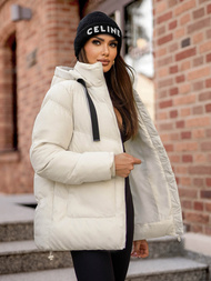 Dámska bunda ecru OZONEE JS/5M3251/281Z