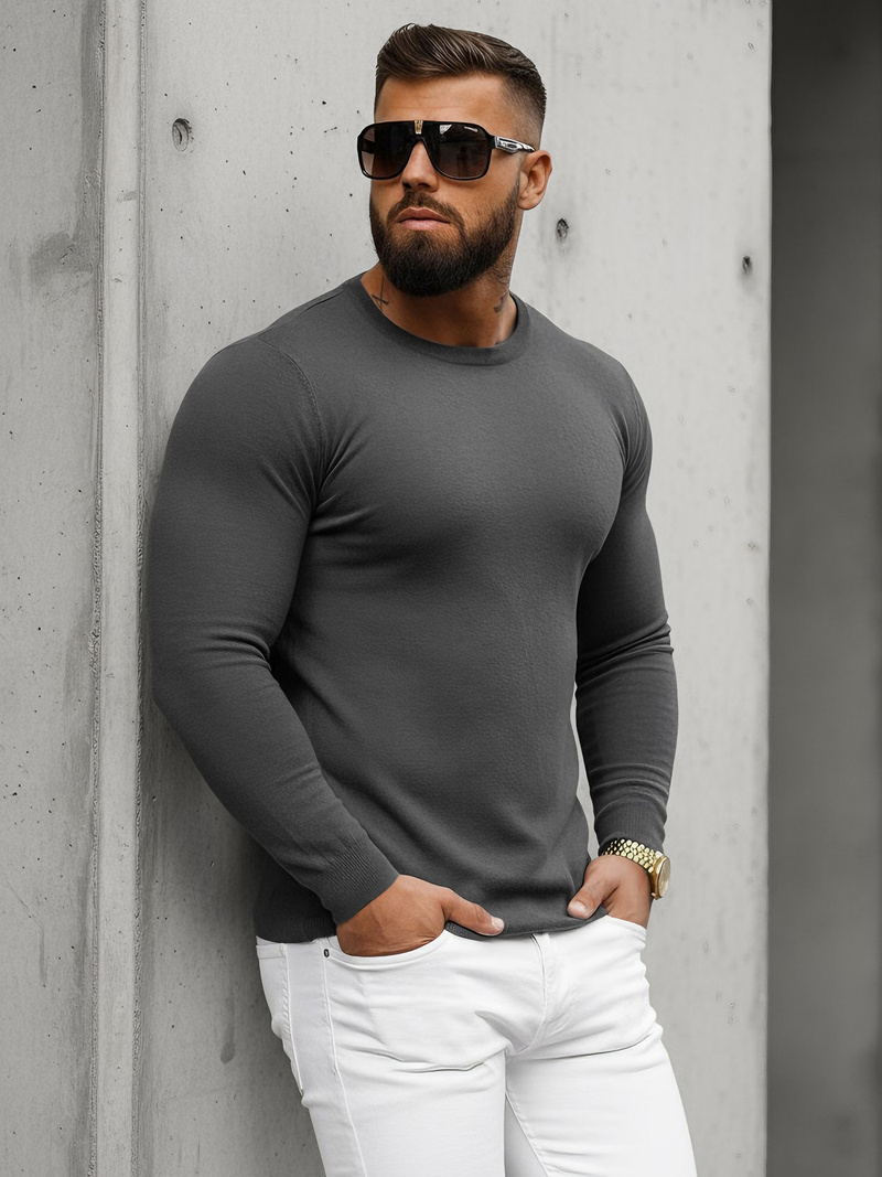 Pánsky Sveter Grafitový OZONEE NB/MMB602/3Z