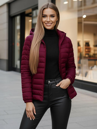 Dámska bunda bordová OZONEE JS/16M9103/01Z