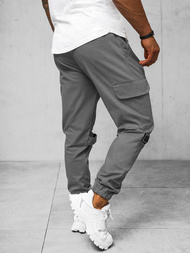Pánske Chino Jogger Nohavice Sivé OZONEE O/G3014Z