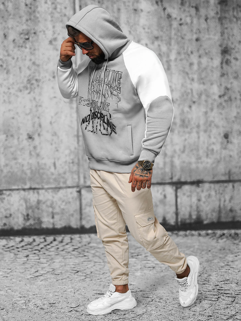 Mikina Sivé OZONEE O/SWE23037