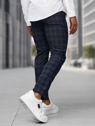 Pánske chino nohavice námornícke modré OZONEE DJ/5632Z