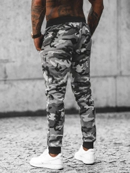 Pánske Tepláky Sivé OZONEE JS/KZ15Z