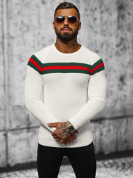 Pánsky Sveter Ecru OZONEE L/2457Z