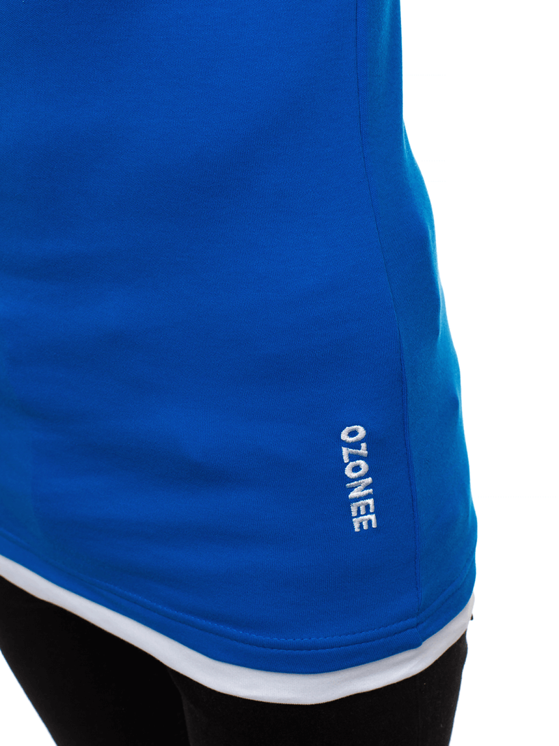 Pánske Tričko modrý OZONEE O/1273Z