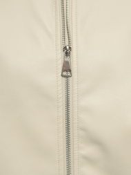 Dámska Kožená Bunda Béžová OZONEE O/G116Z