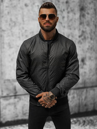 Pánska Bunda Čierna OZONEE O/3A179