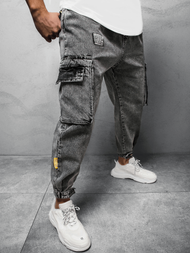 Pánske jogger nohavice Sivé OZONEE O/K153/17