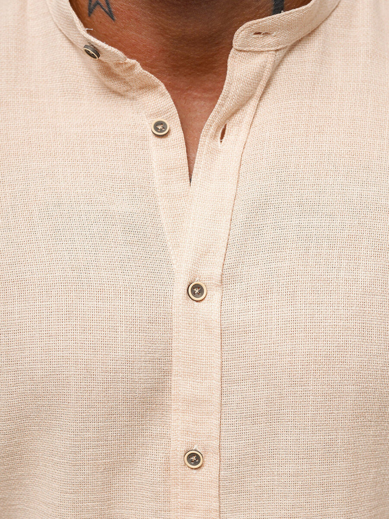 Pánska Košeľa Broskyňa OZONEE O/V85