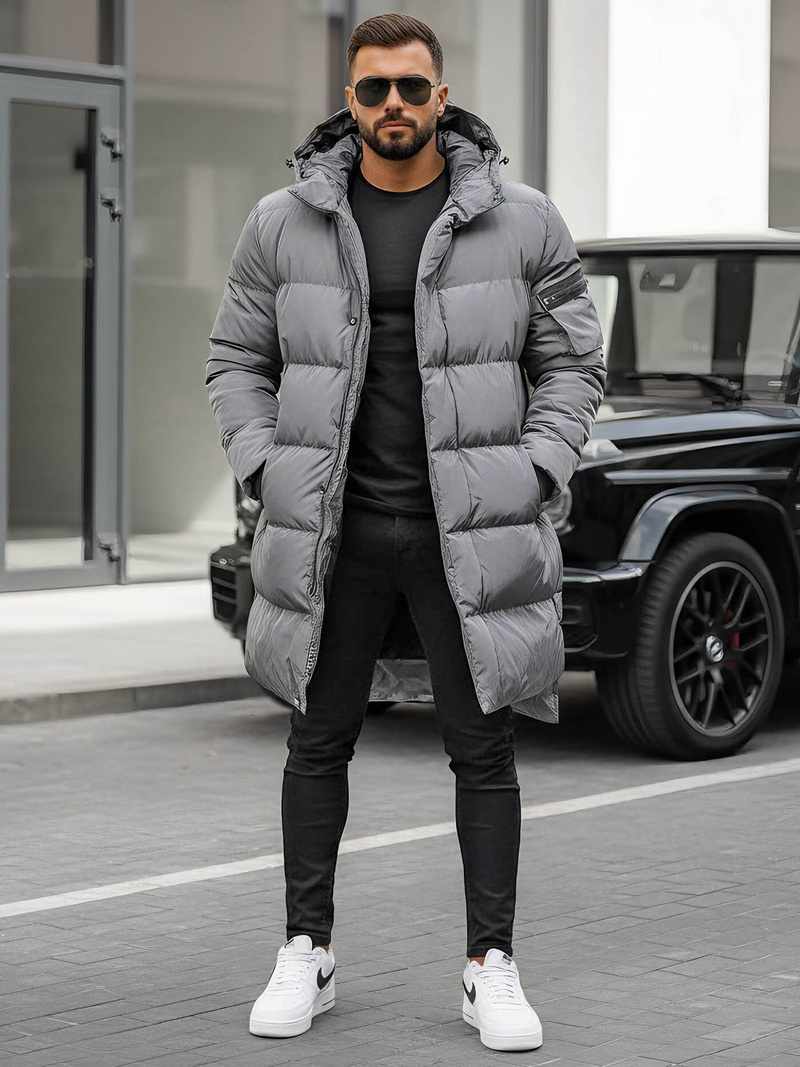 Pánska Bunda Sivá OZONEE O/M799Z