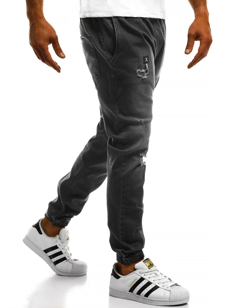 Pánske jogger rifle Grafitové OZONEE OT/2033