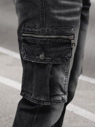 Pánske Jogger Nohavice Čierne OZONEE NB/MP0108N