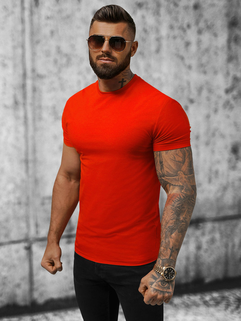 Pánske Tričko Červený OZONEE NB/MT3001