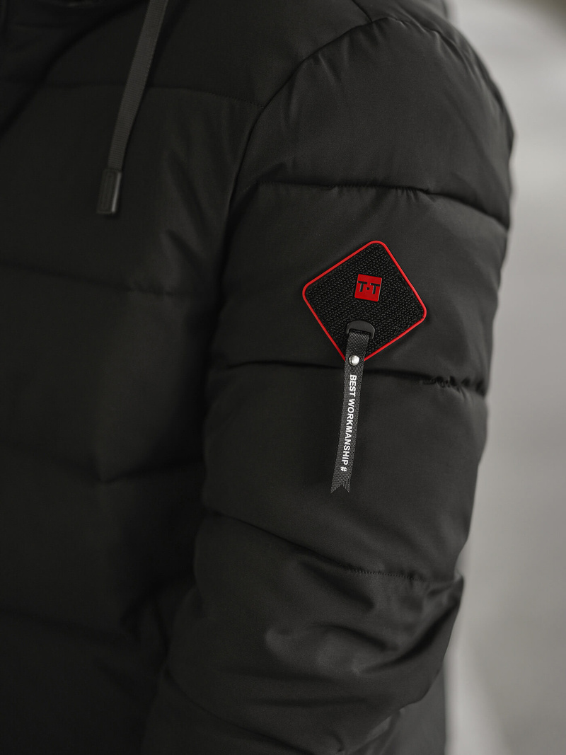 Pánska Zimná Bunda Čierna OZONEE JS/31M5031/392Z