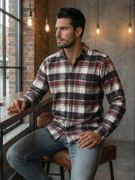 Pánska Košeľa Bordová OZONEE V/V174Z